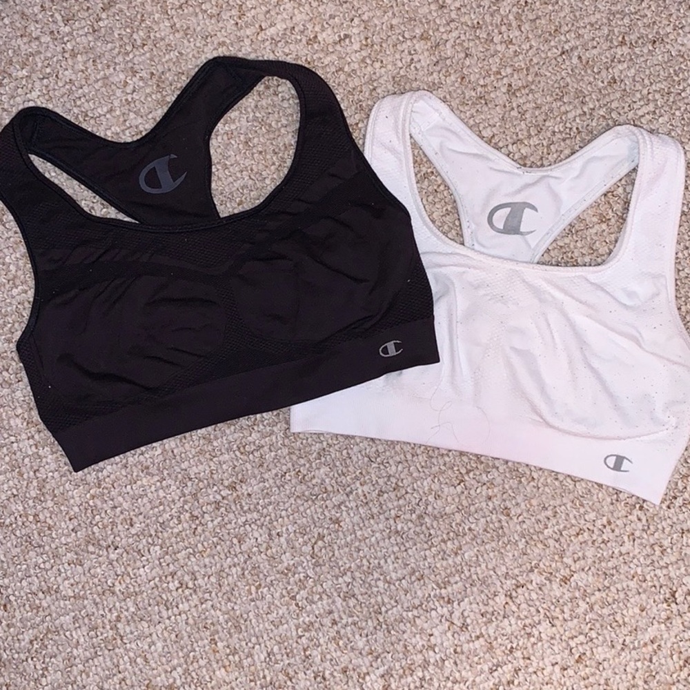 Black and white girls sports bras